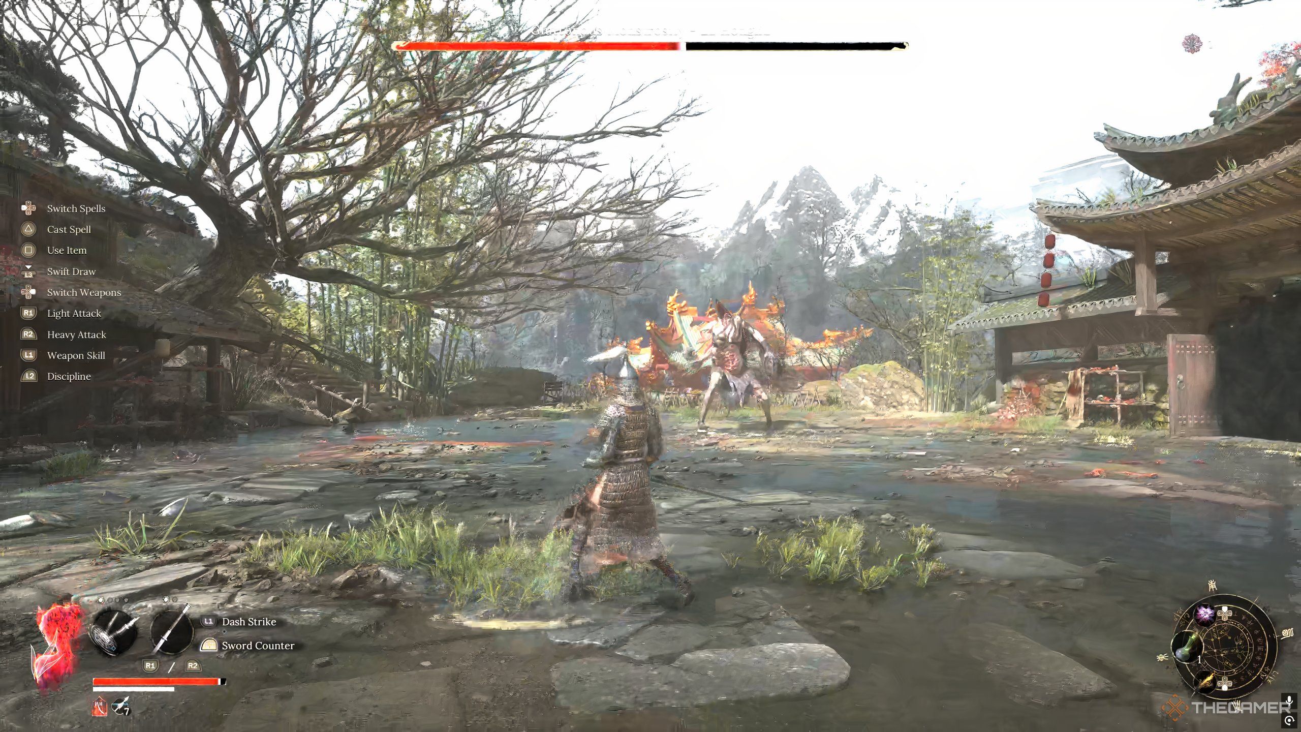 Phase two of the Lu Hongliu boss fight in Wuchang: Fallen Feathers.
