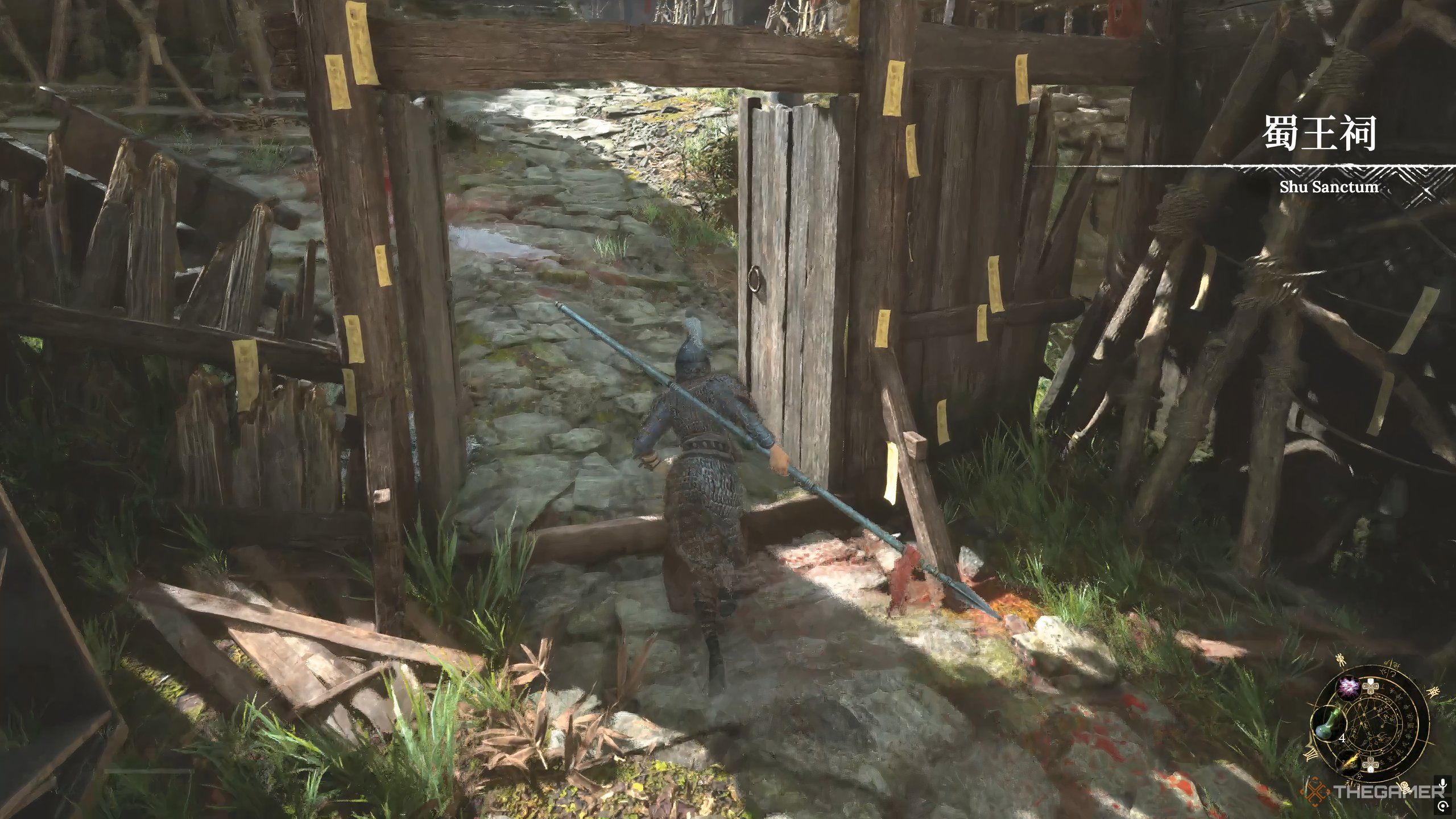 Wuchang wielding a spear in Wuchang: Fallen Feathers.