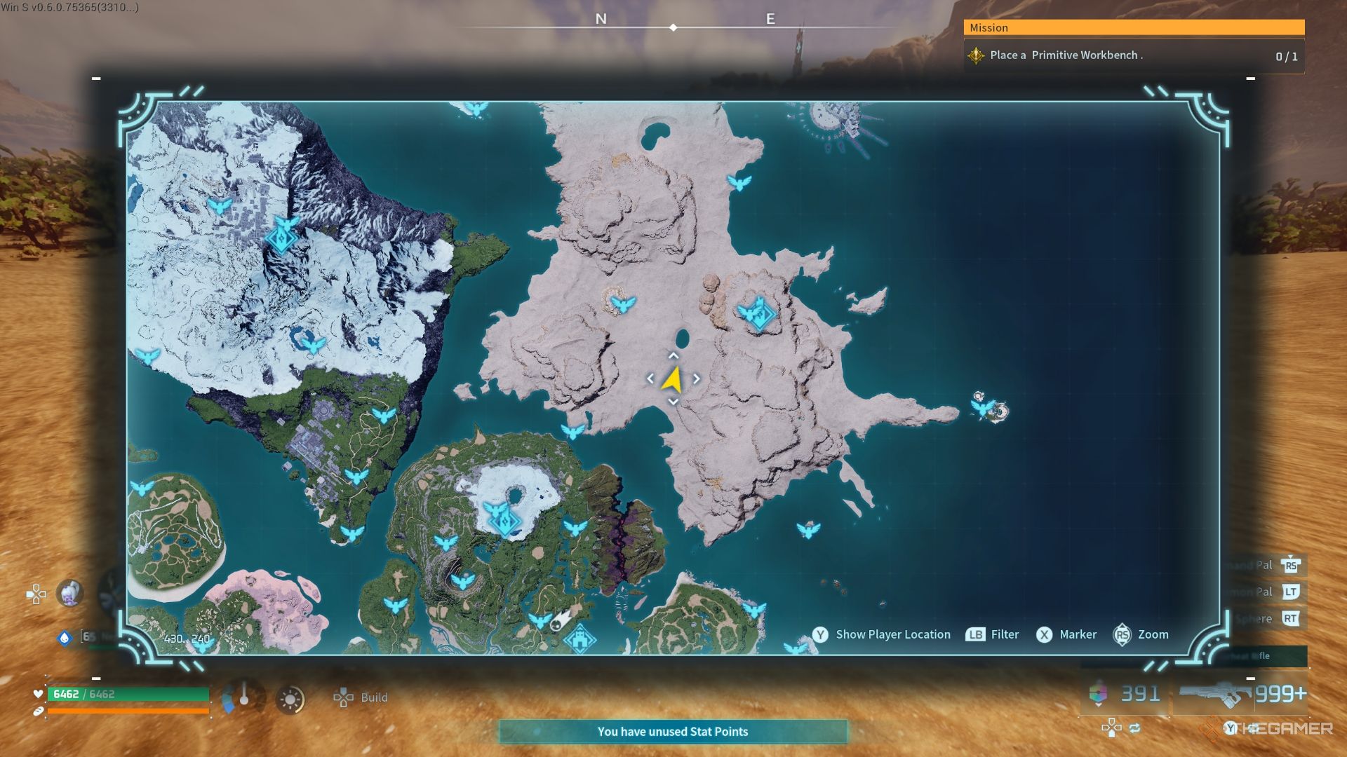 Second location on the map where you can find the Dazzi pal - Palworld