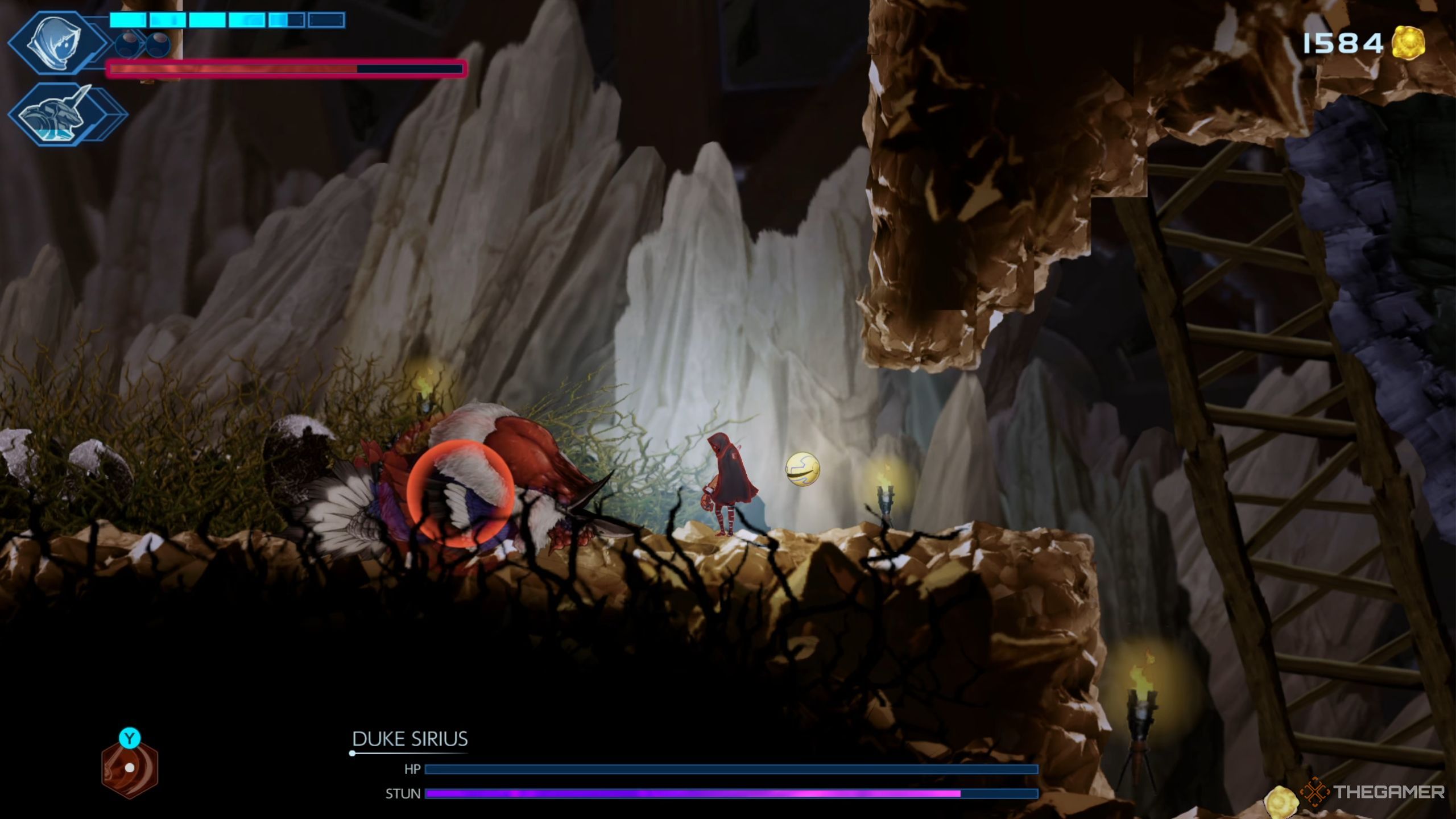 Shadow Labyrinth Duke Sirius body after defeat.
