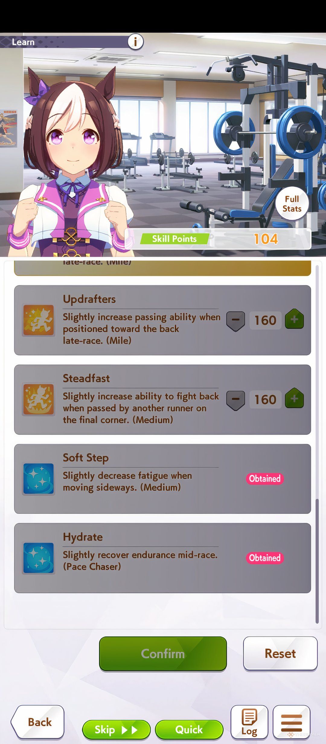 Special Week Skills are shown in Umamusume Pretty Derby.