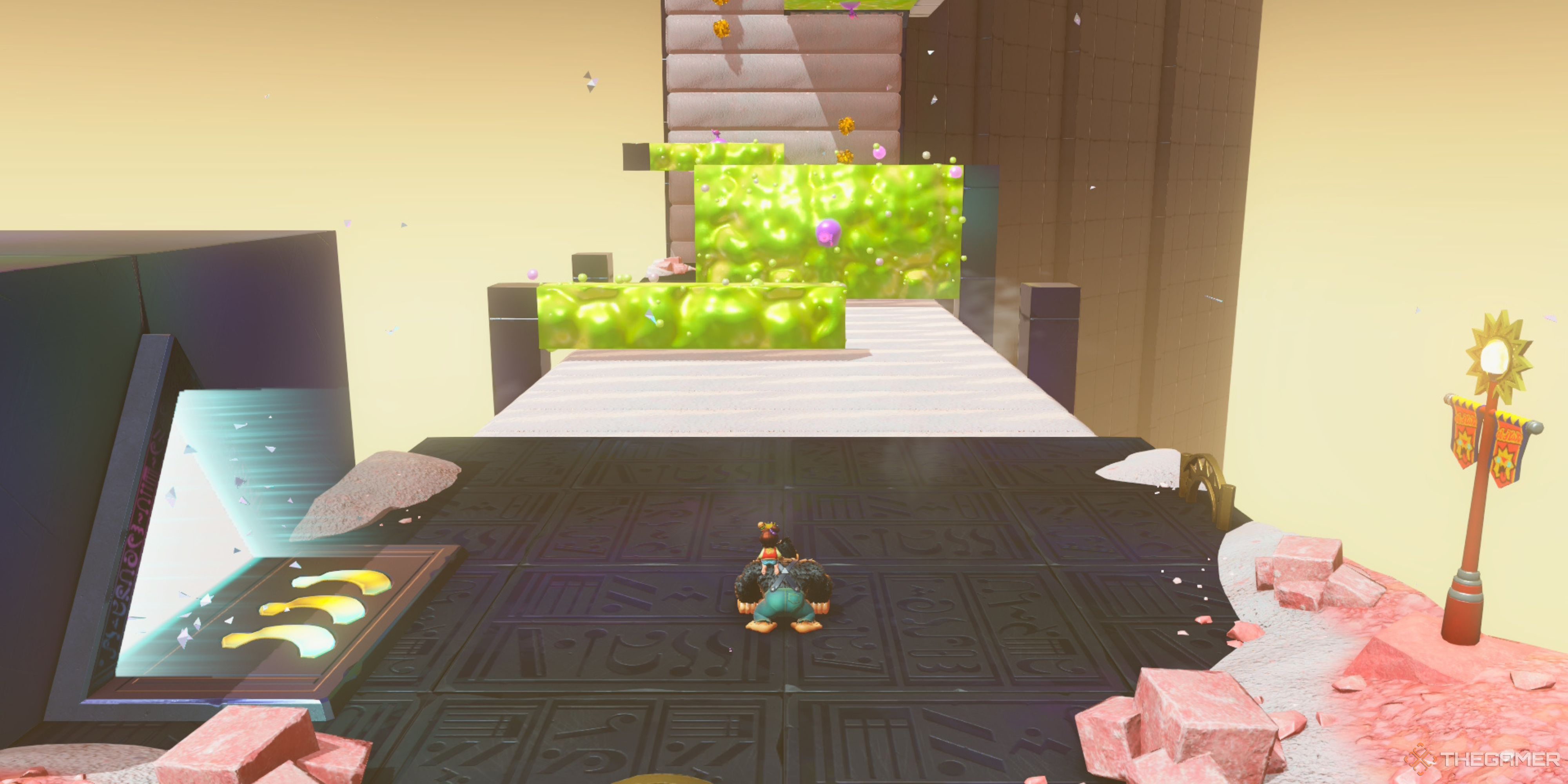 Starting point of Steady Flow of Salt in Donkey Kong Bananza