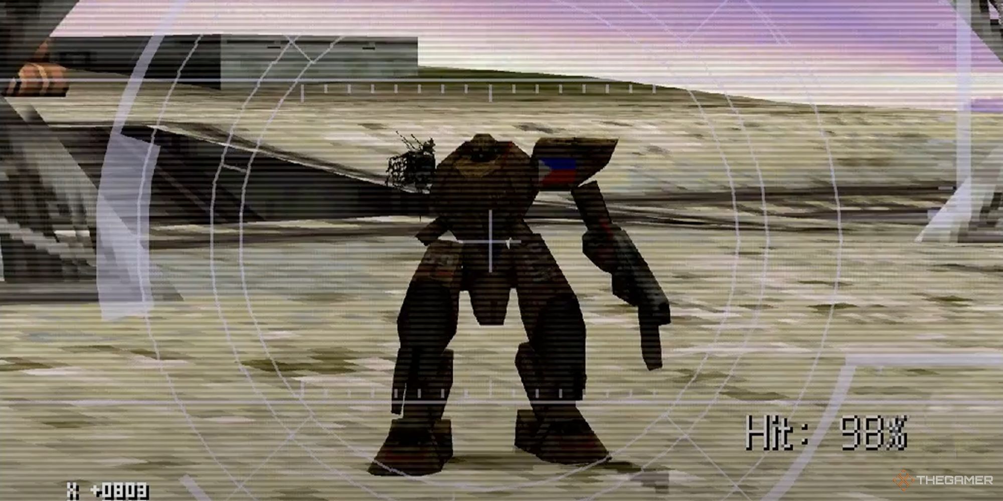 Targetting a Wanzer in Front Mission 3.