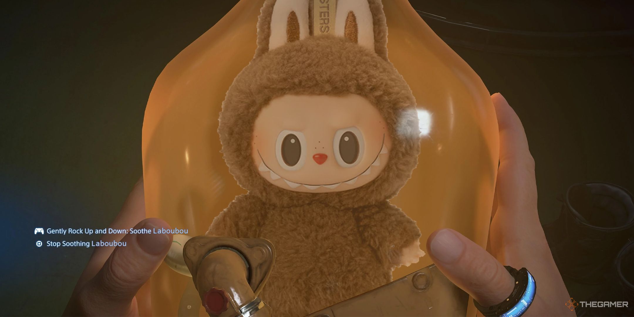 TG Labubu in a BB Pod from Death Stranding 2.