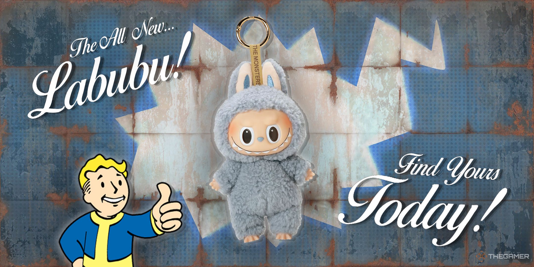 TG Labubu on a fallout billboard.