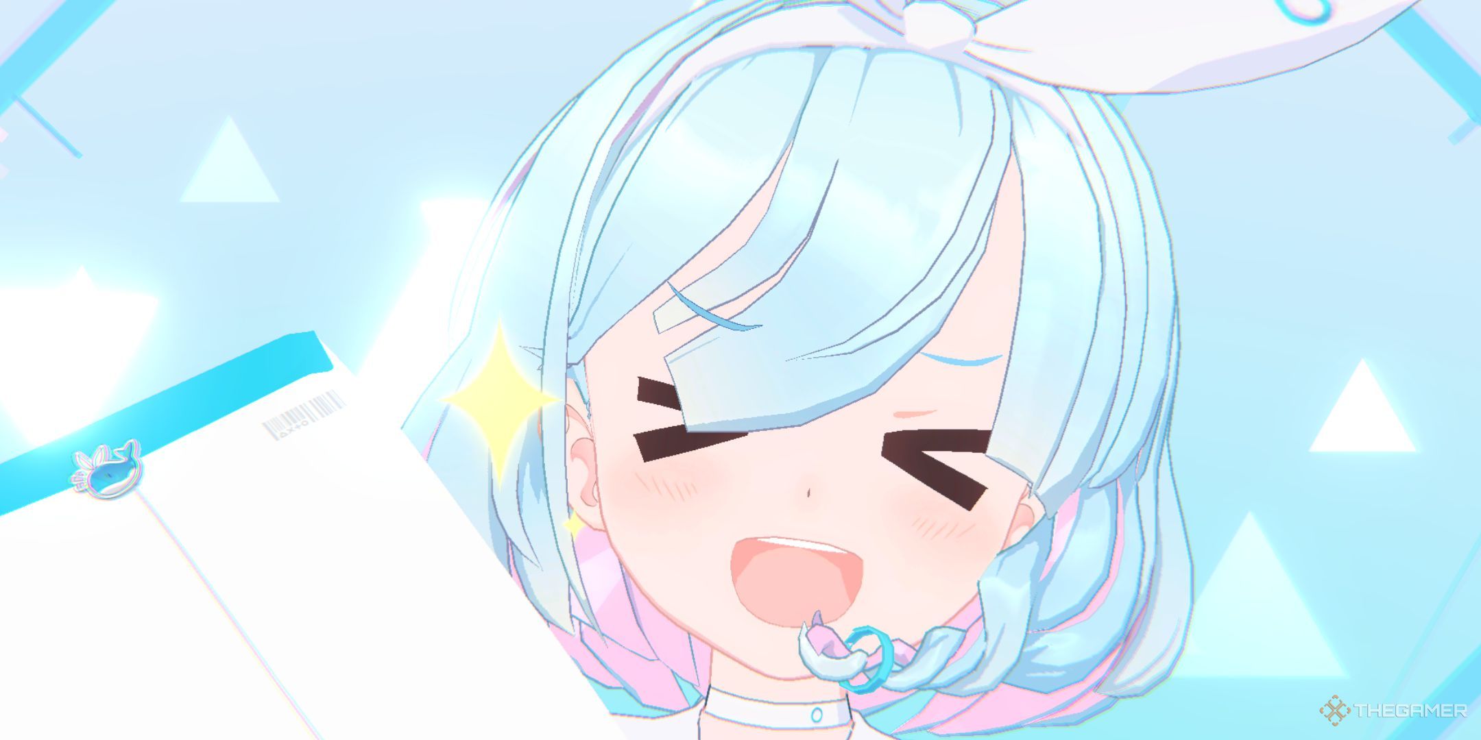 The gacha animation is shown in Blue Archive.