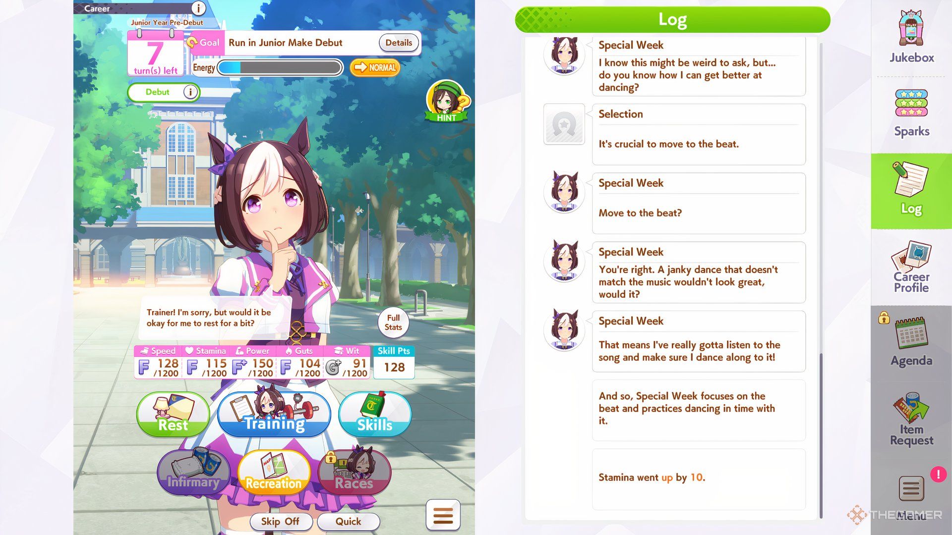 The stats of Umamusume are shown in Umamusume Pretty Derby