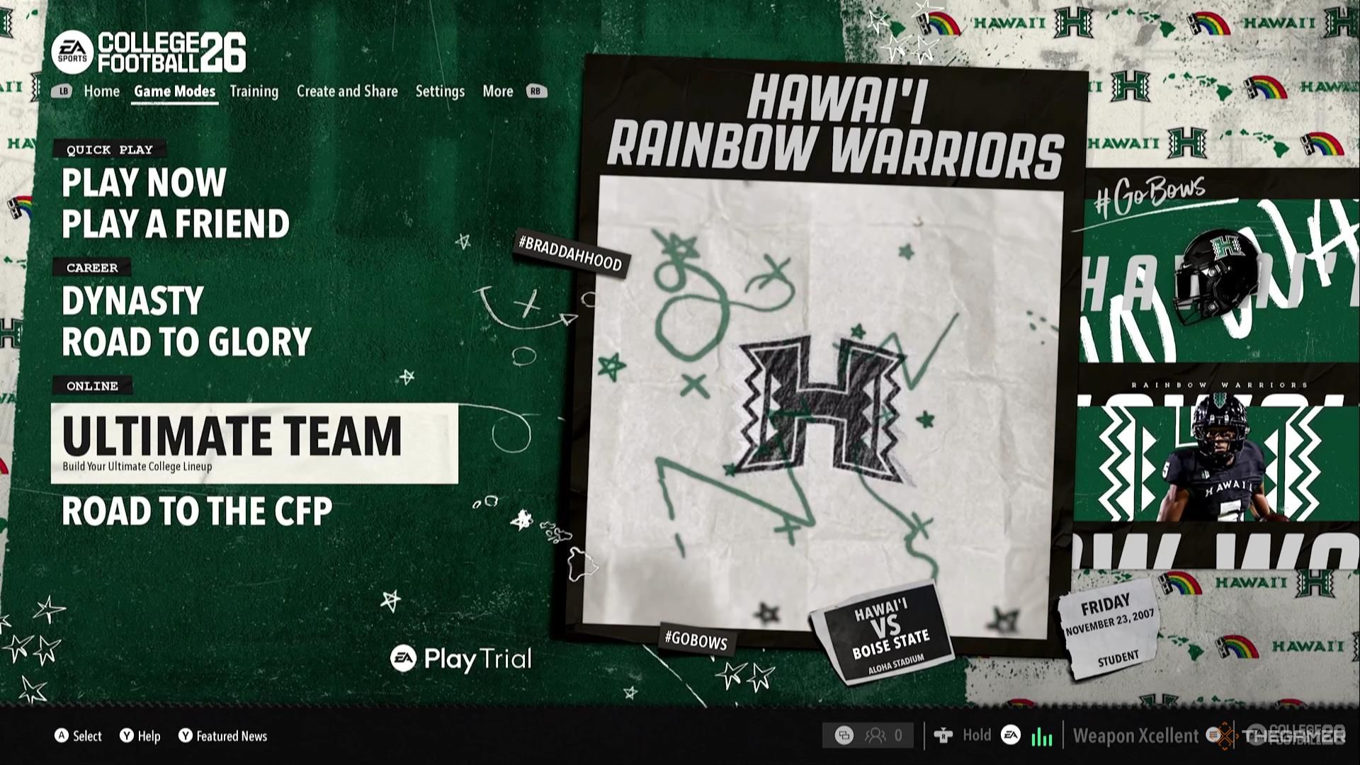 The Ultimate Team game mode in College Football 26.
