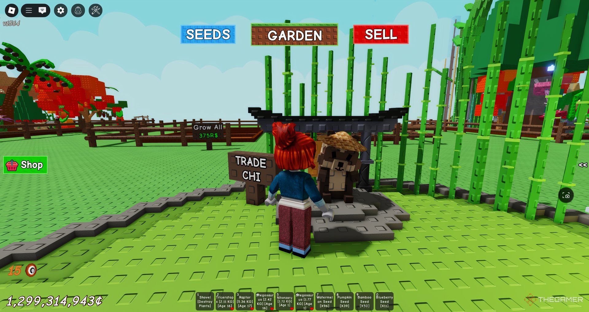 The Zen Shop in Roblox Grow a Garden.
