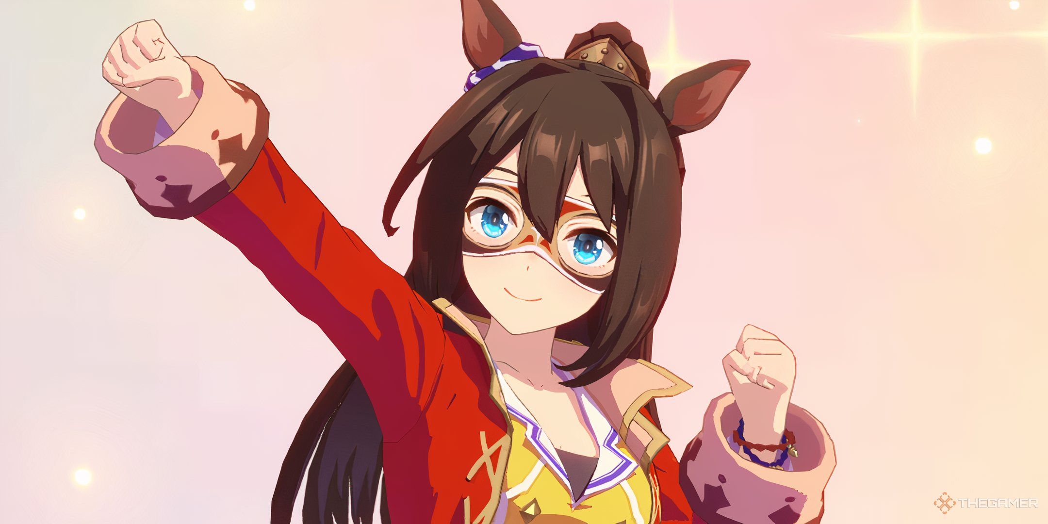 Umamusume Pretty Derby El Pasa Condor victory pose.