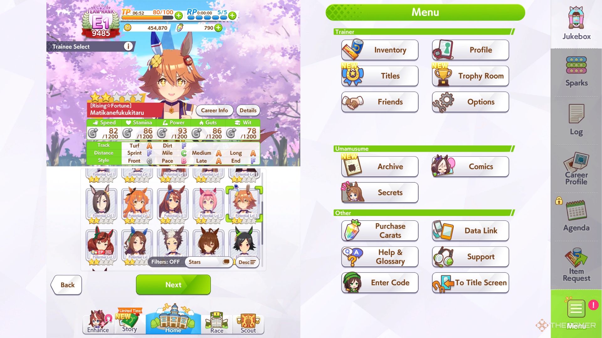 Umamusume Pretty Derby Matikanefukukitaru starting a new career.