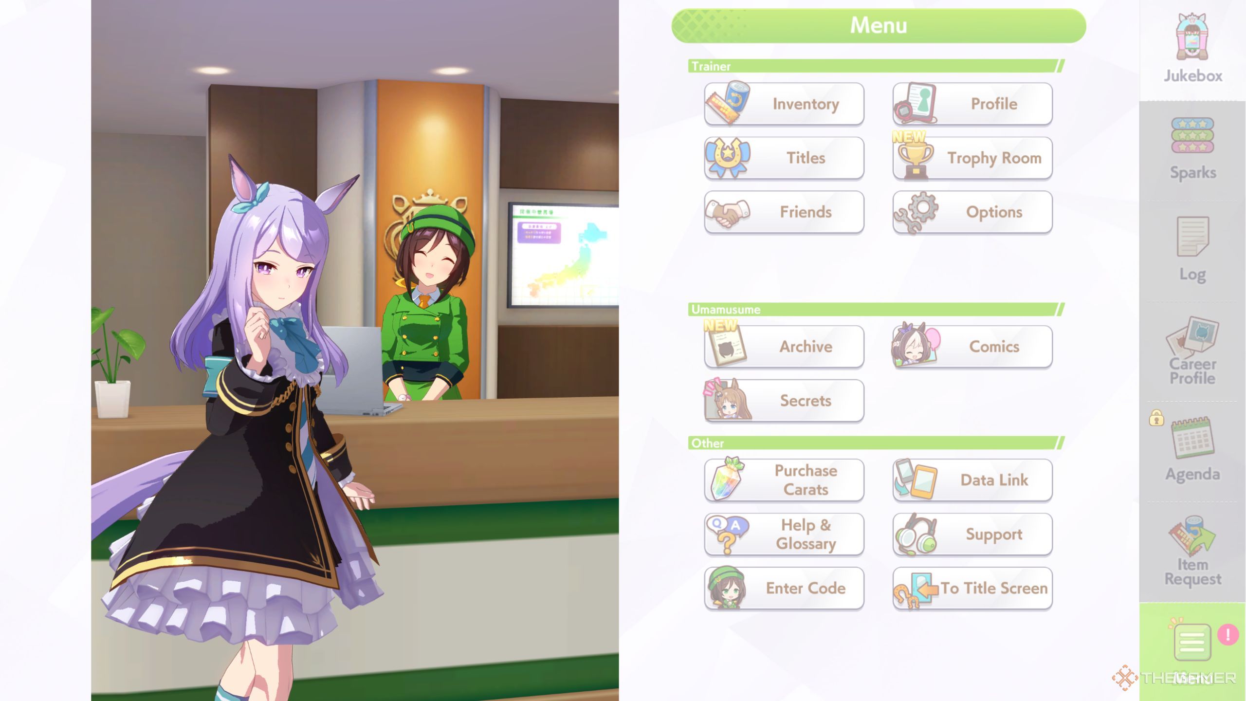 Umamusume Pretty Derby Mejiro McQueen standing in the shop.