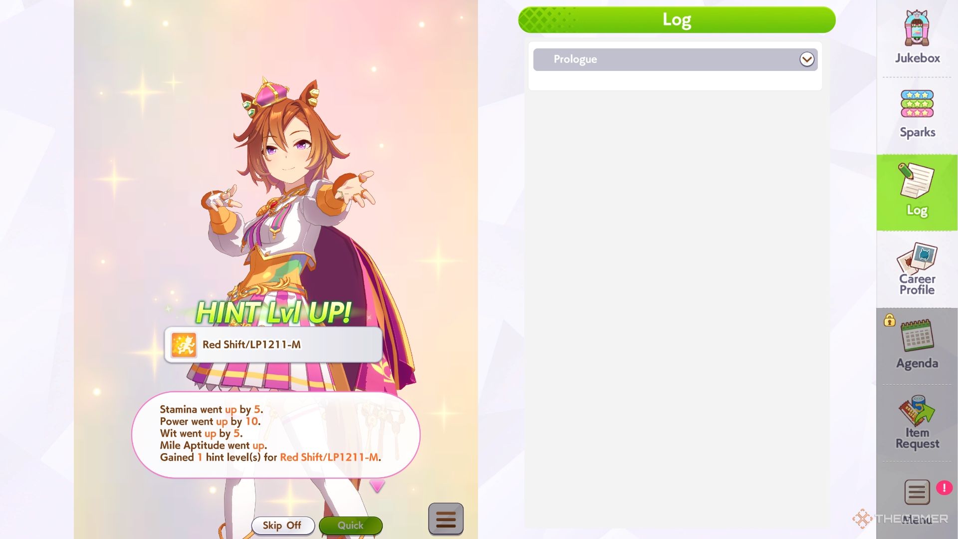 Umamusume Pretty Derby TM Opera O gaining inspiration.