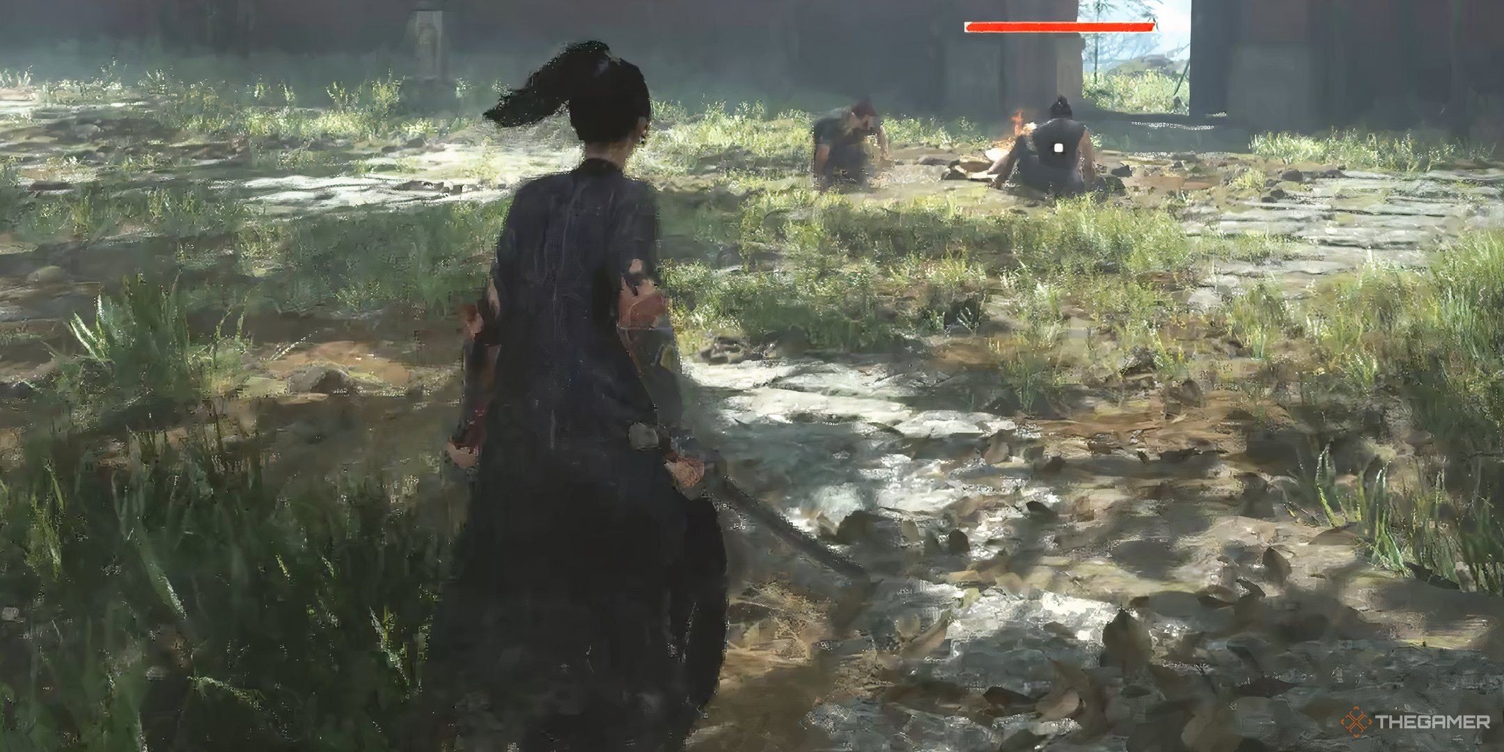 Wuchang approaches two enemies in Wuchang: Fallen Feathers.