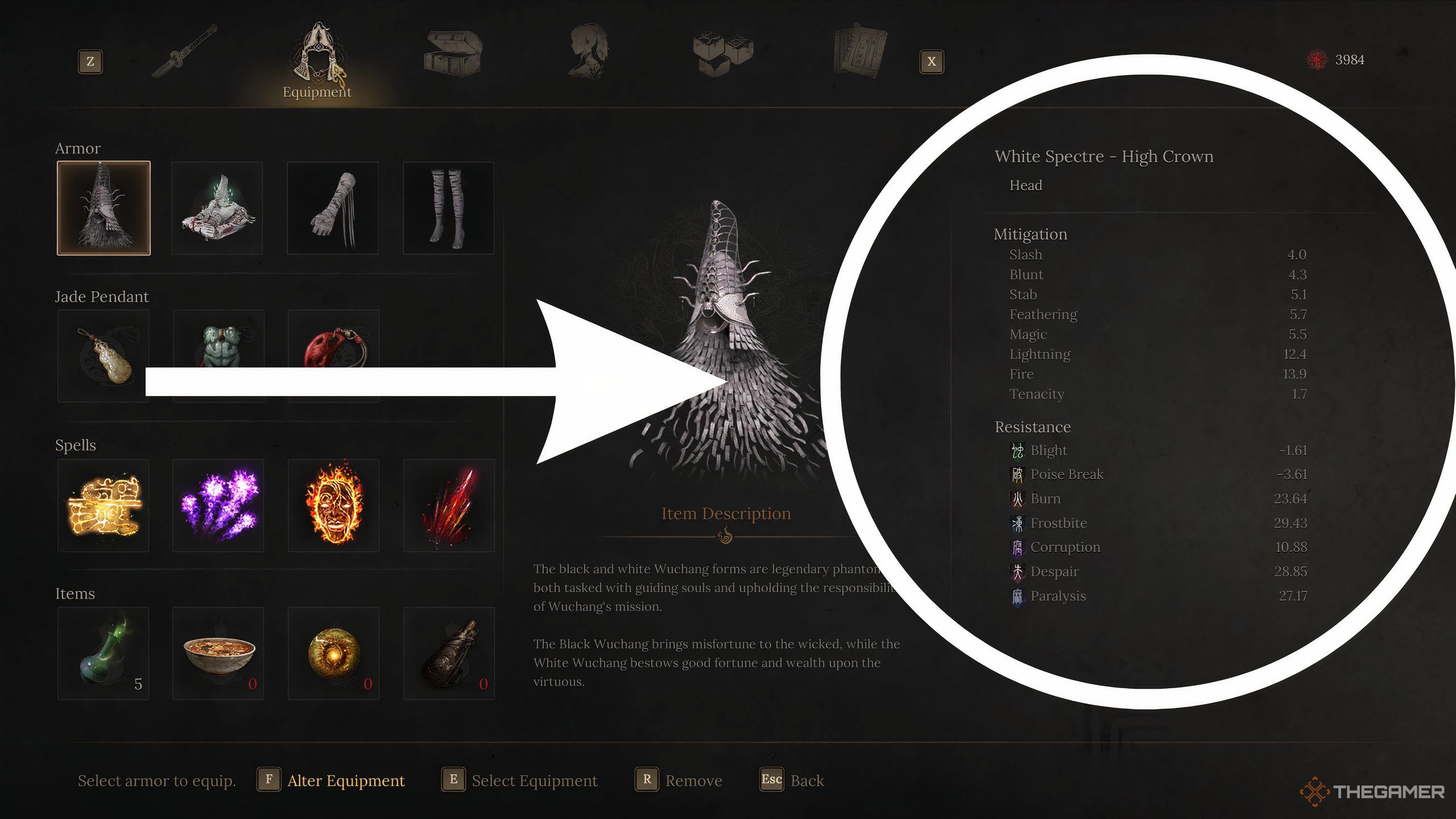 The stat bar for damage reduction in the UI in Wuchang: Fallen Feathers.