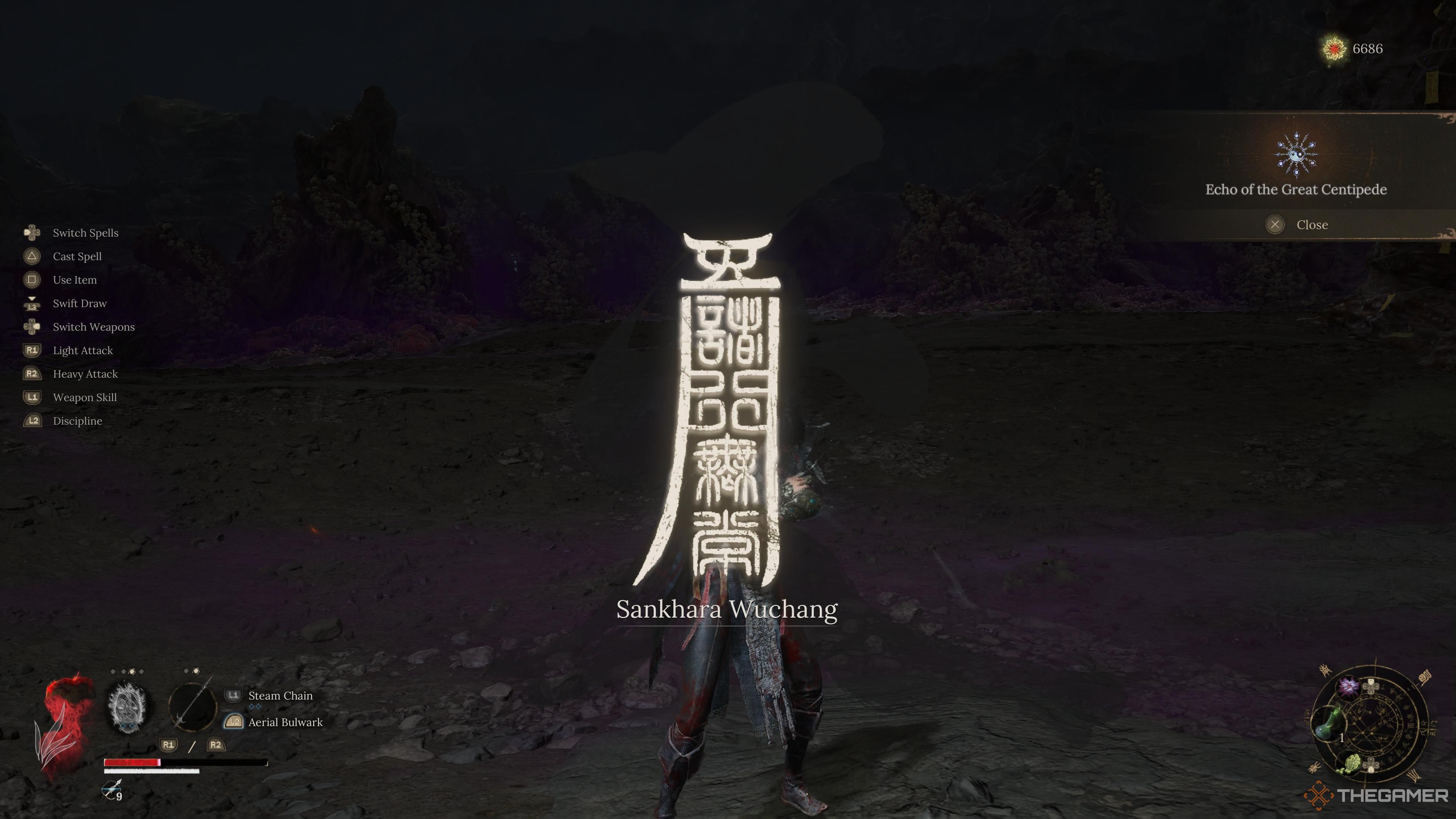The Sankhara wuchang message appearing after defeating a boss in wuchang fallen feathers.