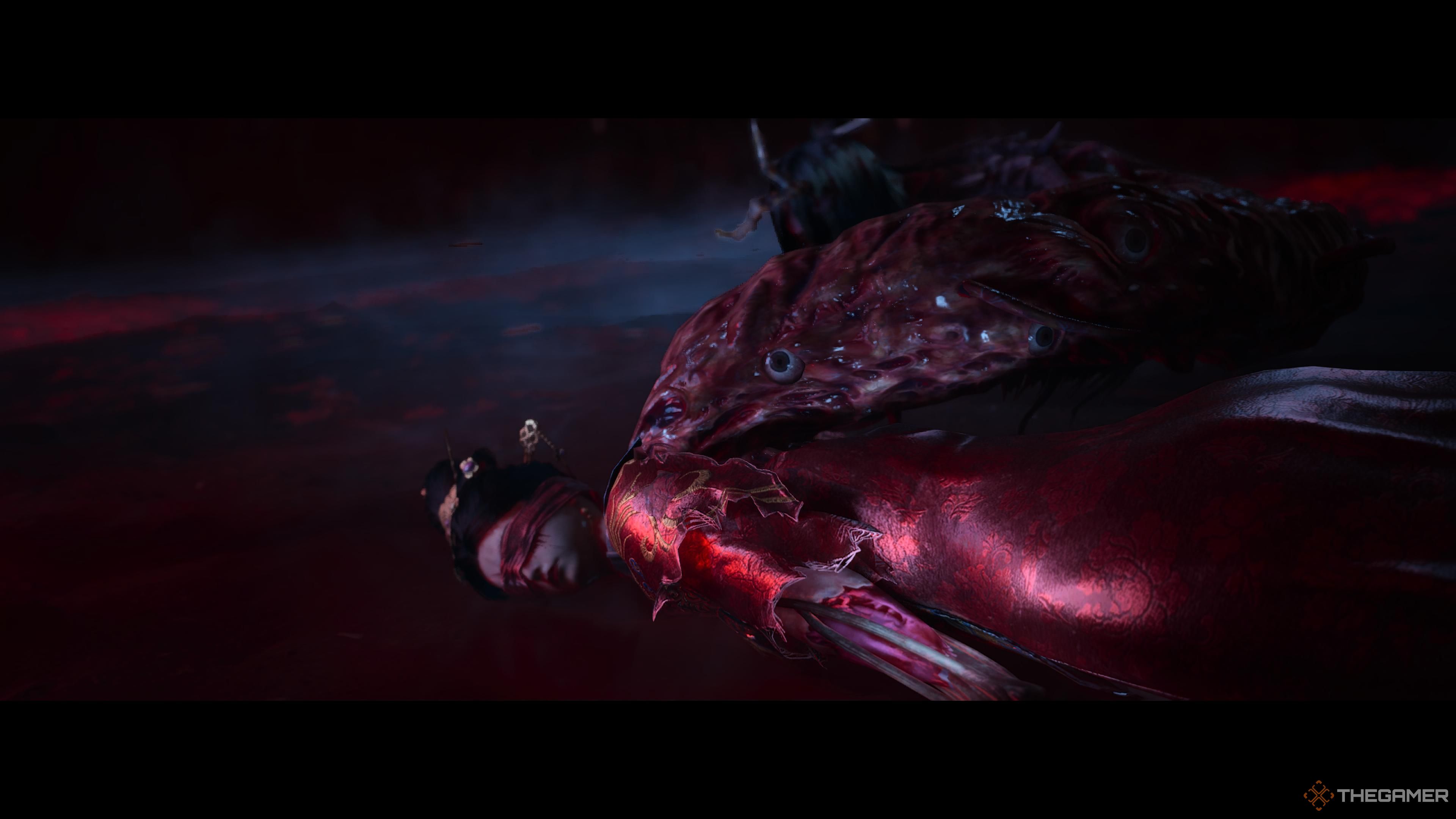 Fang Lin lying defeated in wuchang: fallen feathers.