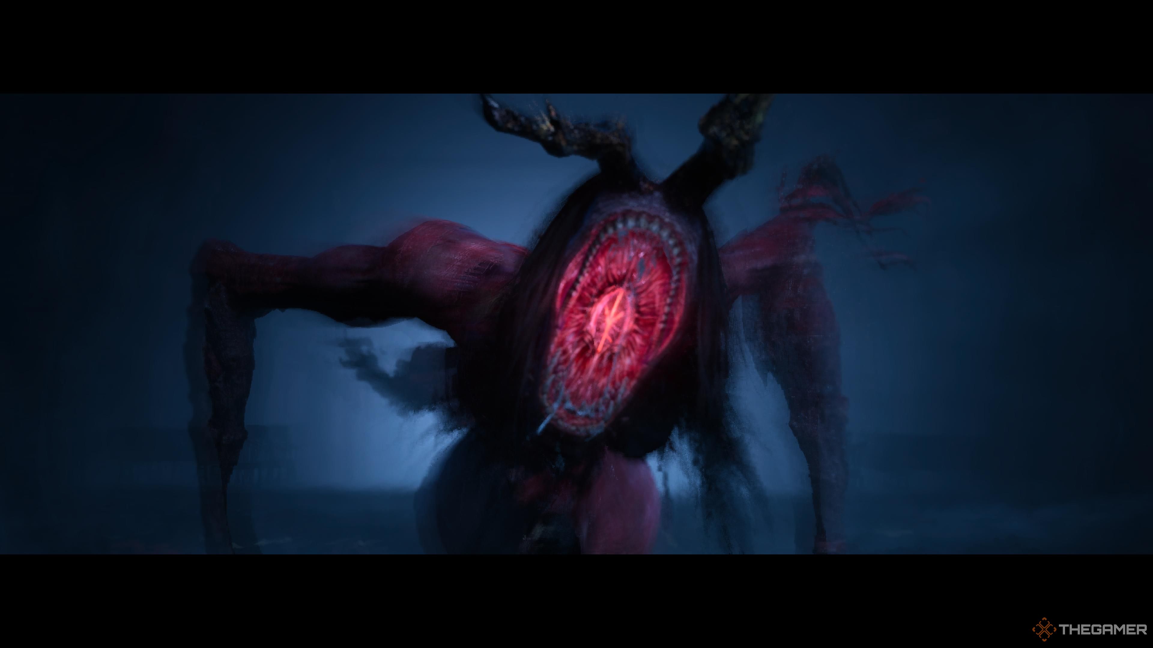 The chimera form of Fang Ling roaring in wuchang fallen feathers.