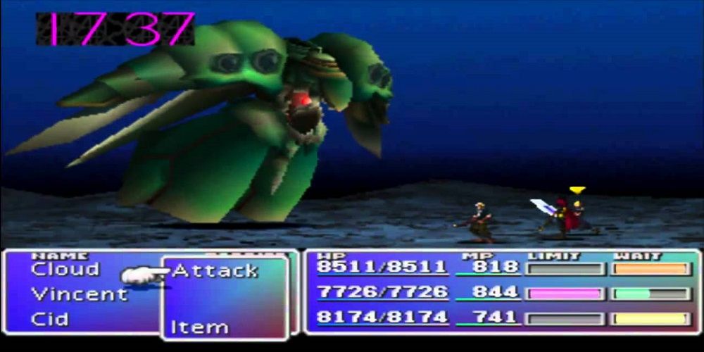 Emerald Weapon Boss Battle Final Fantasy VII