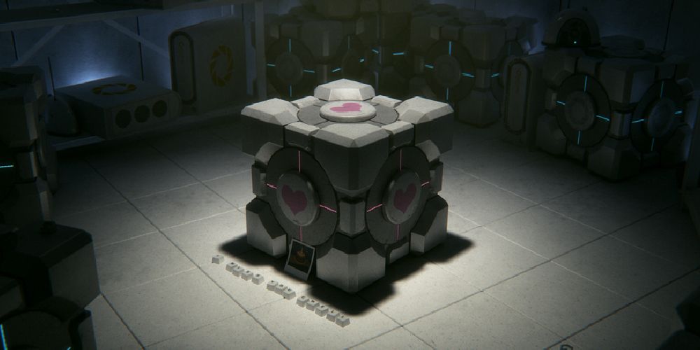 Companion cube in Portal