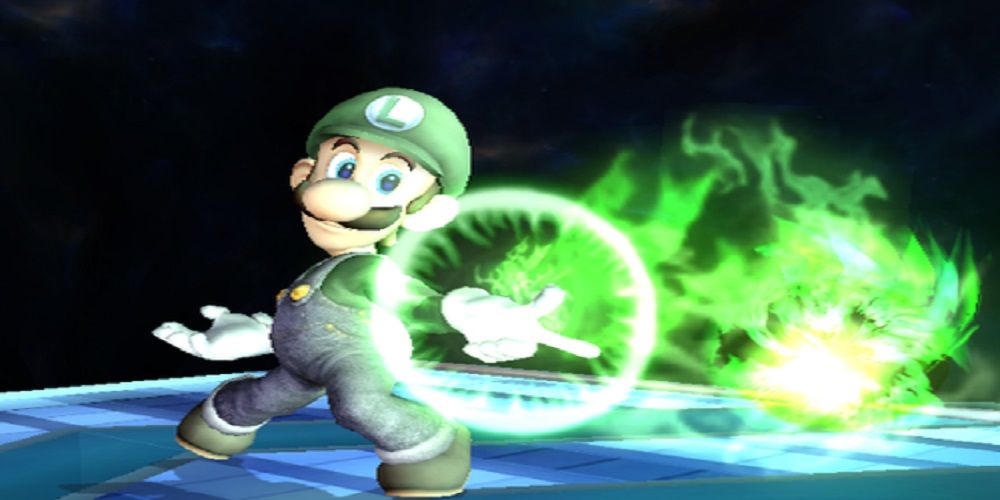 Luigi Fireball Smash Bros