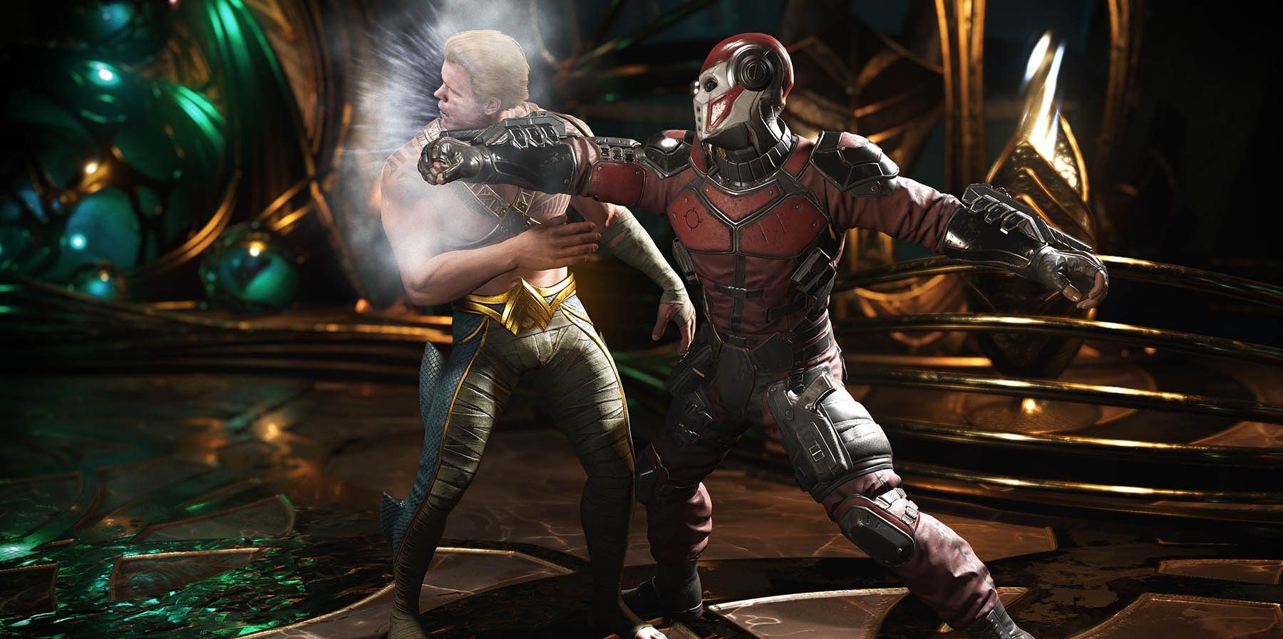 Deadshot ruining Aqauamans day in Injustice 2