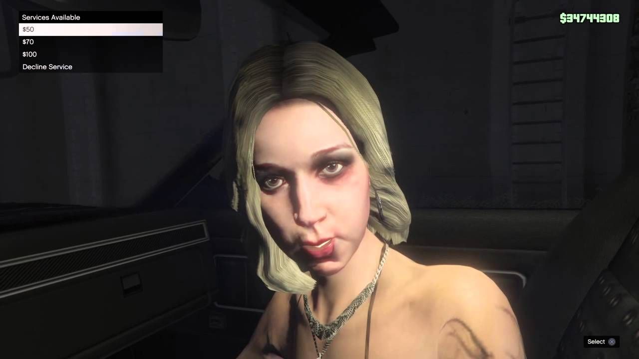 Prostitute in first person mode