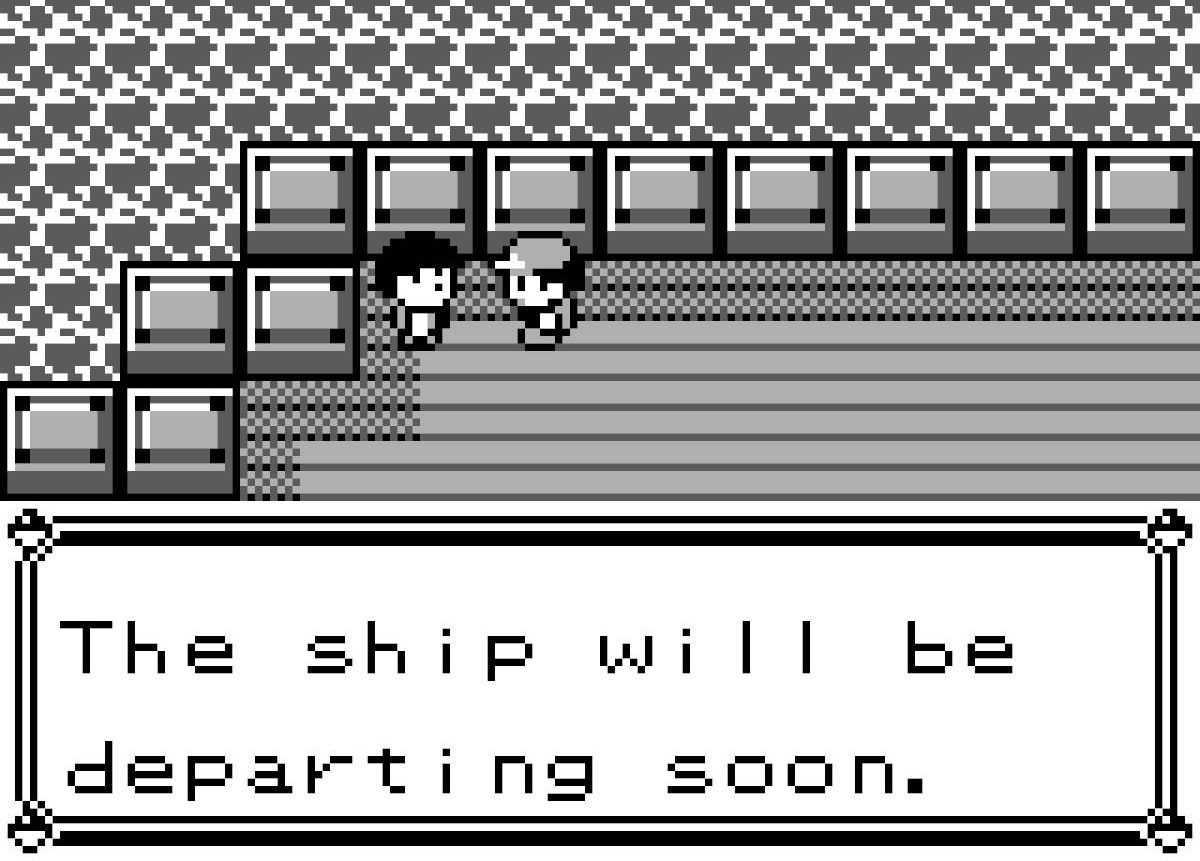 pokemon trainer aboard the SS Anne in its port
