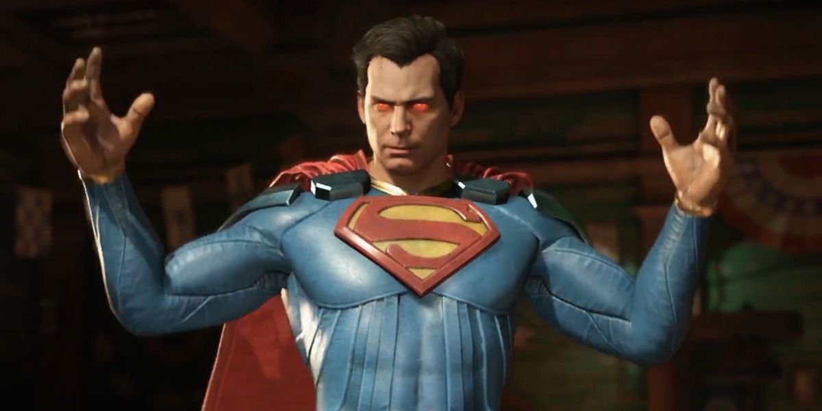 An unarmored Superman from Injustice 2