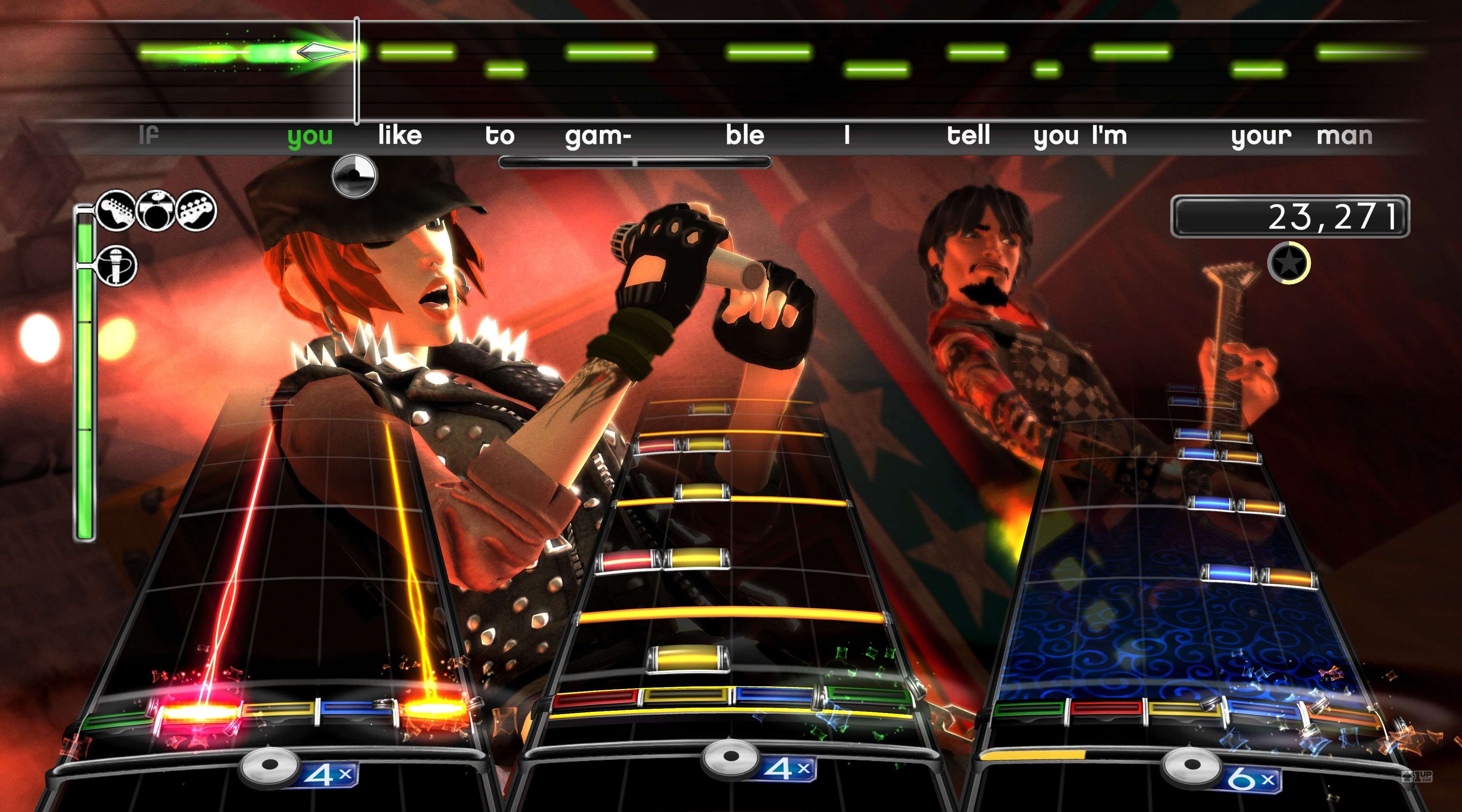 Sample level in Rock Band