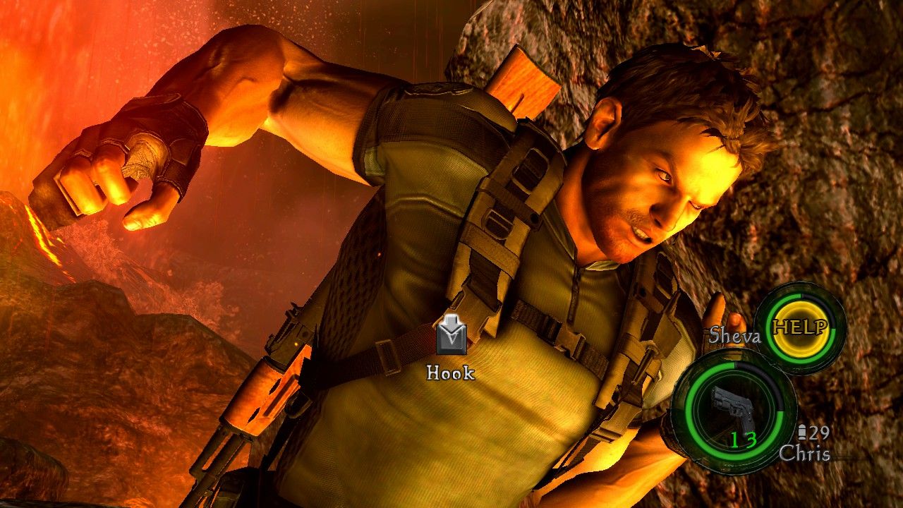 Chris Redfield Punches Boulder 