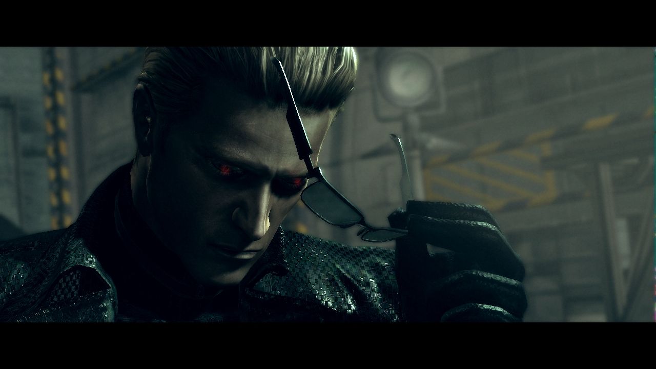 Wesker Takes Off His Glasses