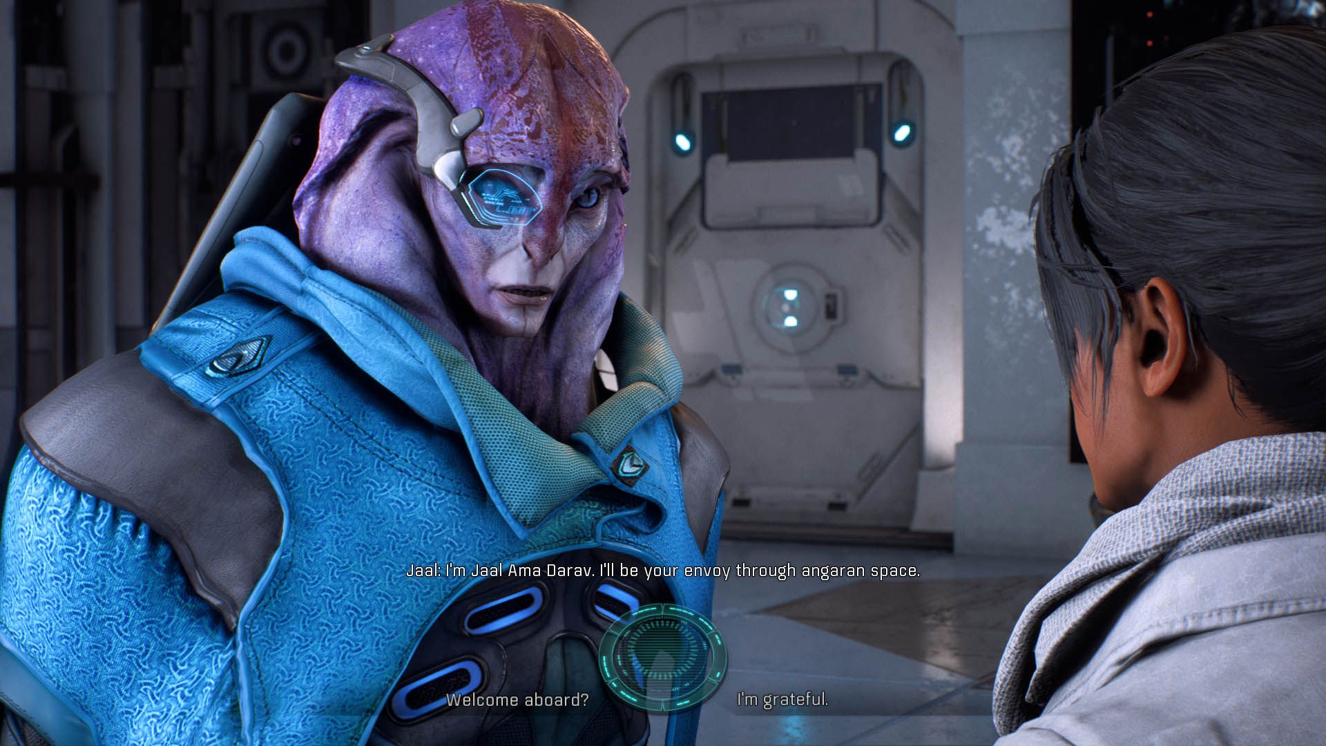 Chatea con Jaal en Mass Effect Andromeda