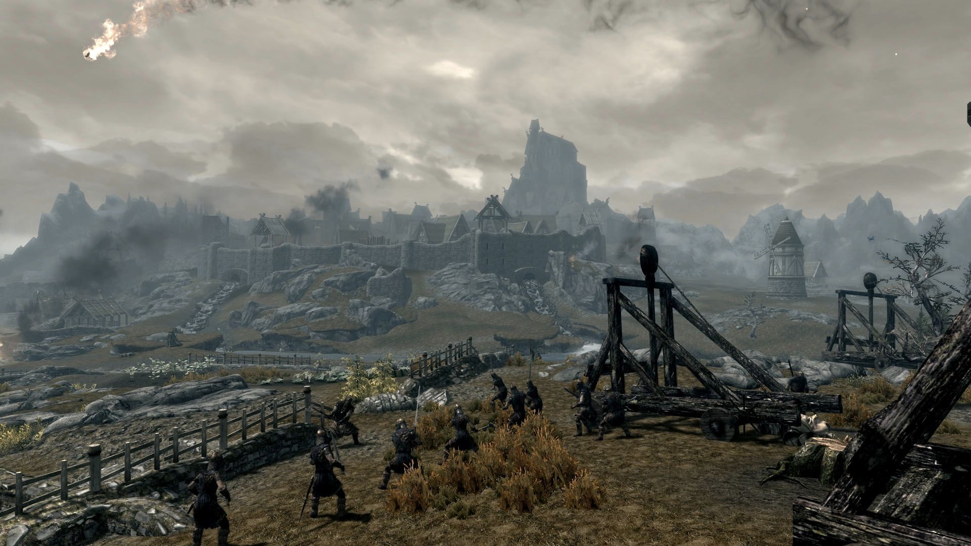 The battle for Whiterun as seen in Skyrim