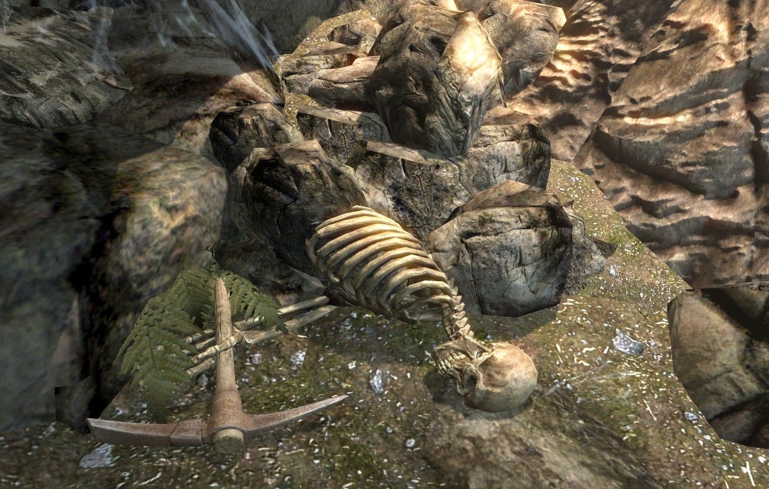 Bern's skeleton in Skyrim