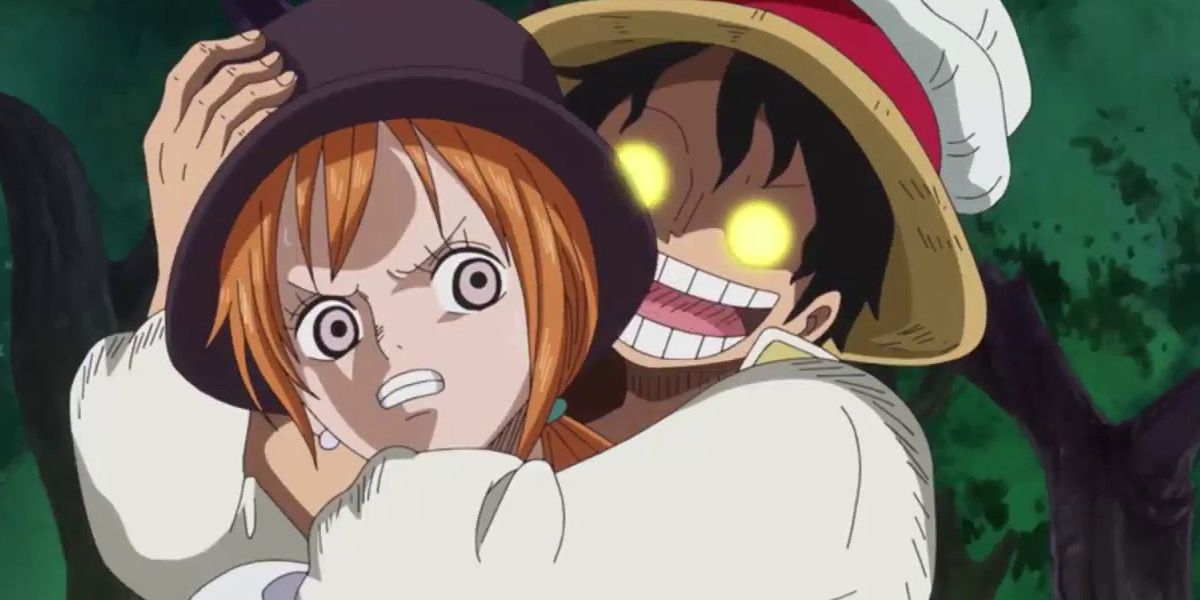 Luffy Has Nami In A Headlock