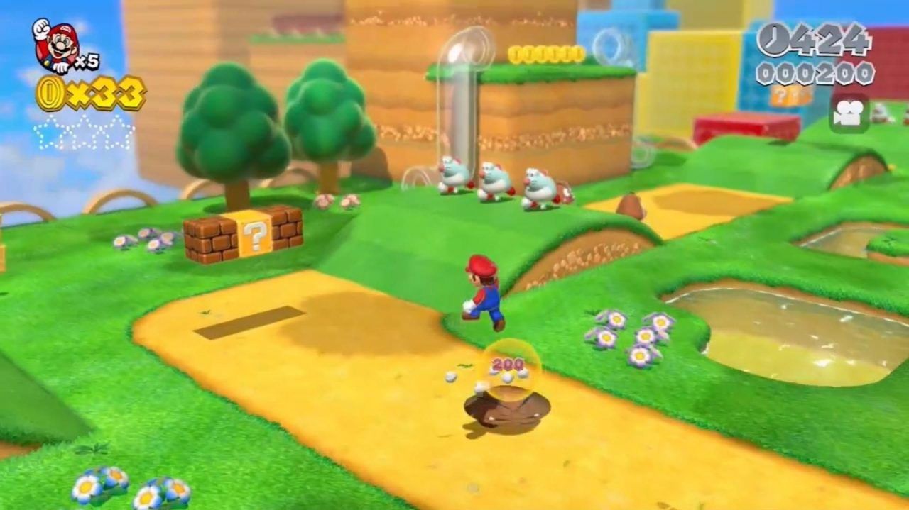 All World 3 Green Stars In Super Mario 3D World