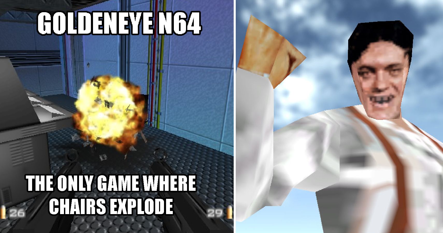 RickRollEye 64, 007 Goldeneye with memes - N64 Squid