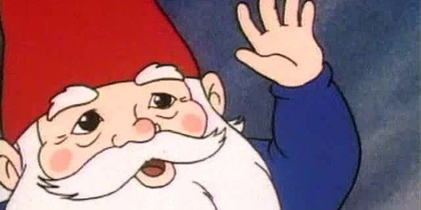 David The Gnome cartoon gnome waving