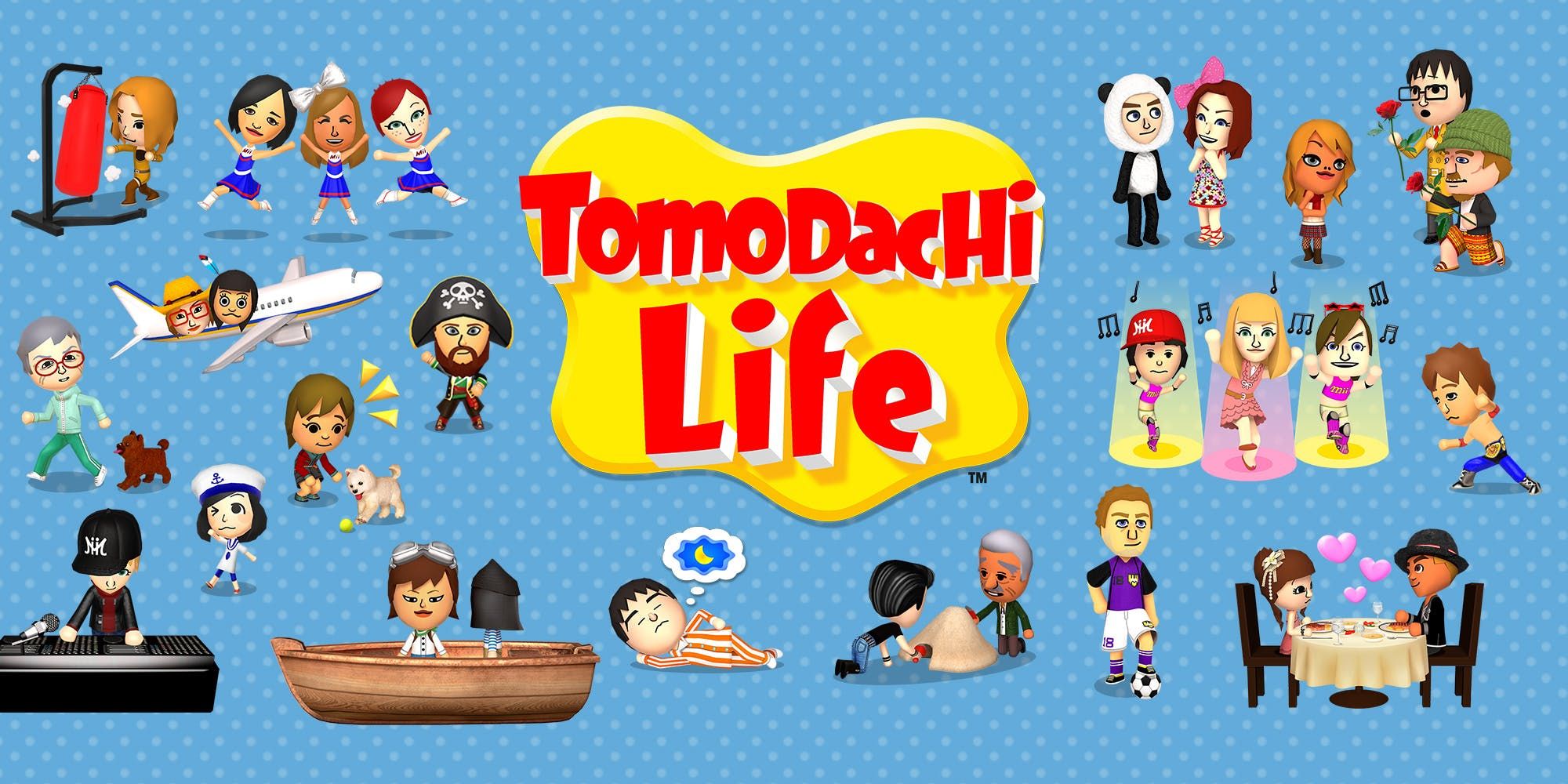 Tomodachi Life - Many Miis Hang Out An Mingle With Each Other
