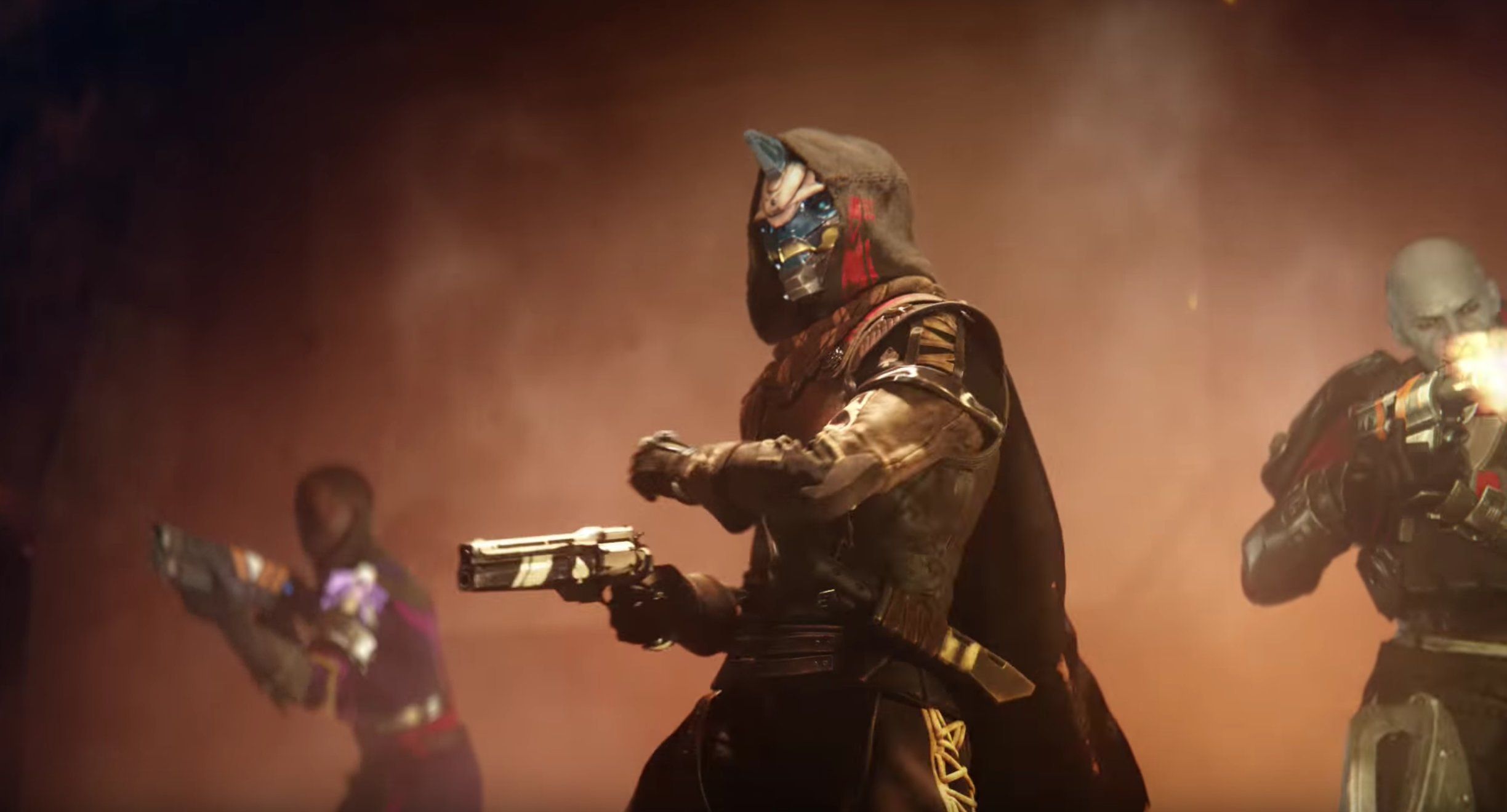 Cayde-6 leads the Vanguard in defending the Tower from the Red Legion.