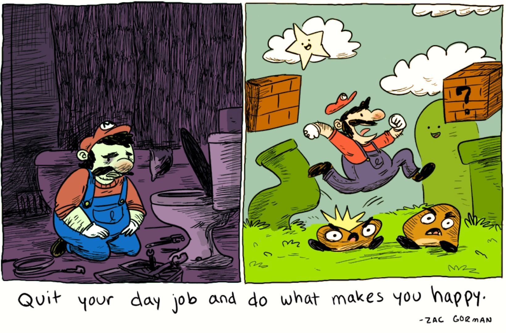 Смешные комиксы Марио
