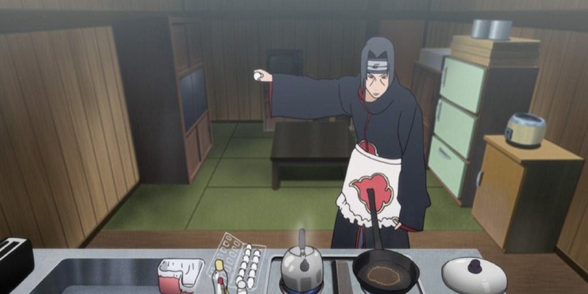 Itachi cooking in Naruto