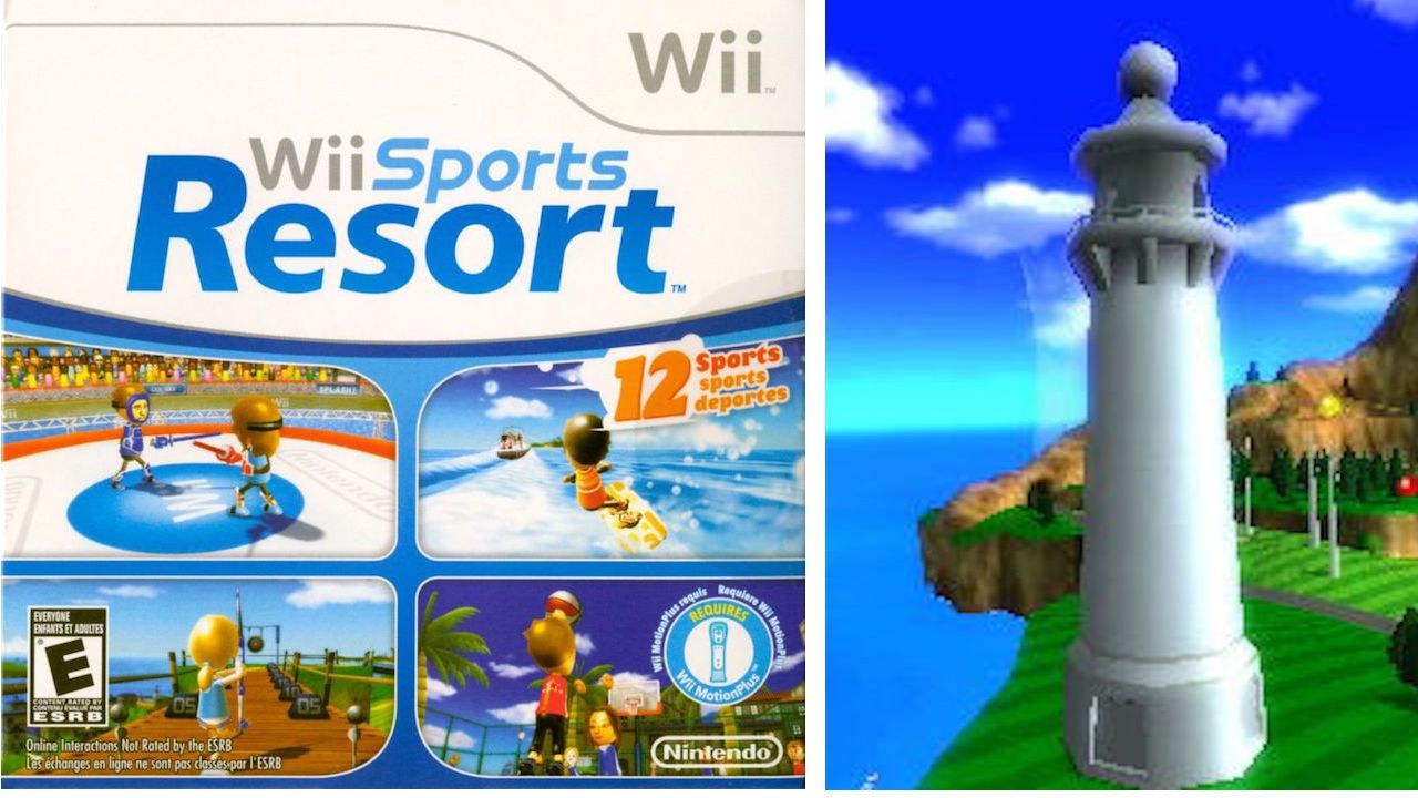 Wii Sports resort lighthouse morse code