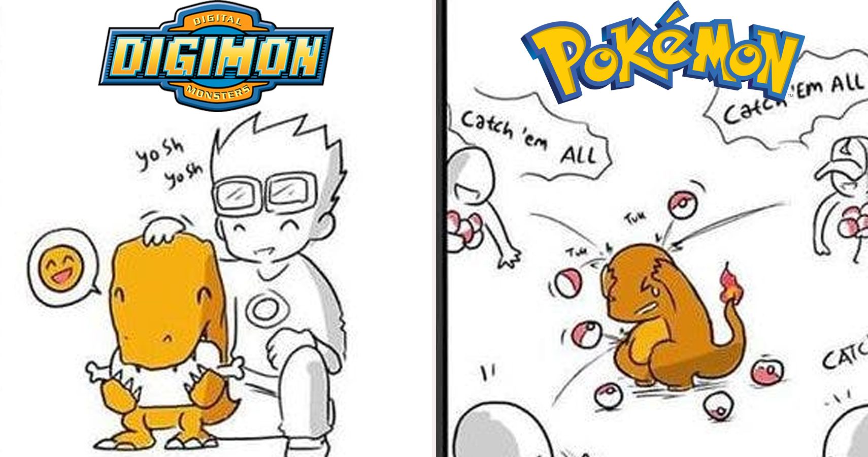 Digimon Pokemon Evolution Meme : Digimon Pokemon Meme Deviantart Sama ...