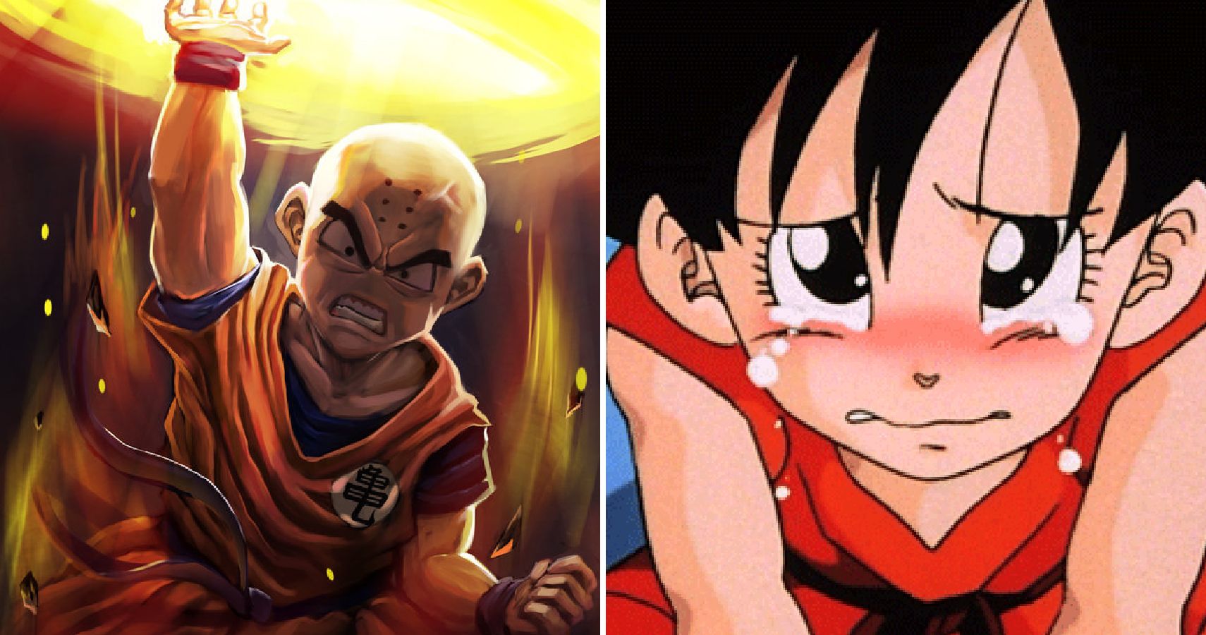 Kuririn vs Chaos a discussão de carecas #animedragonball #dragonballcl