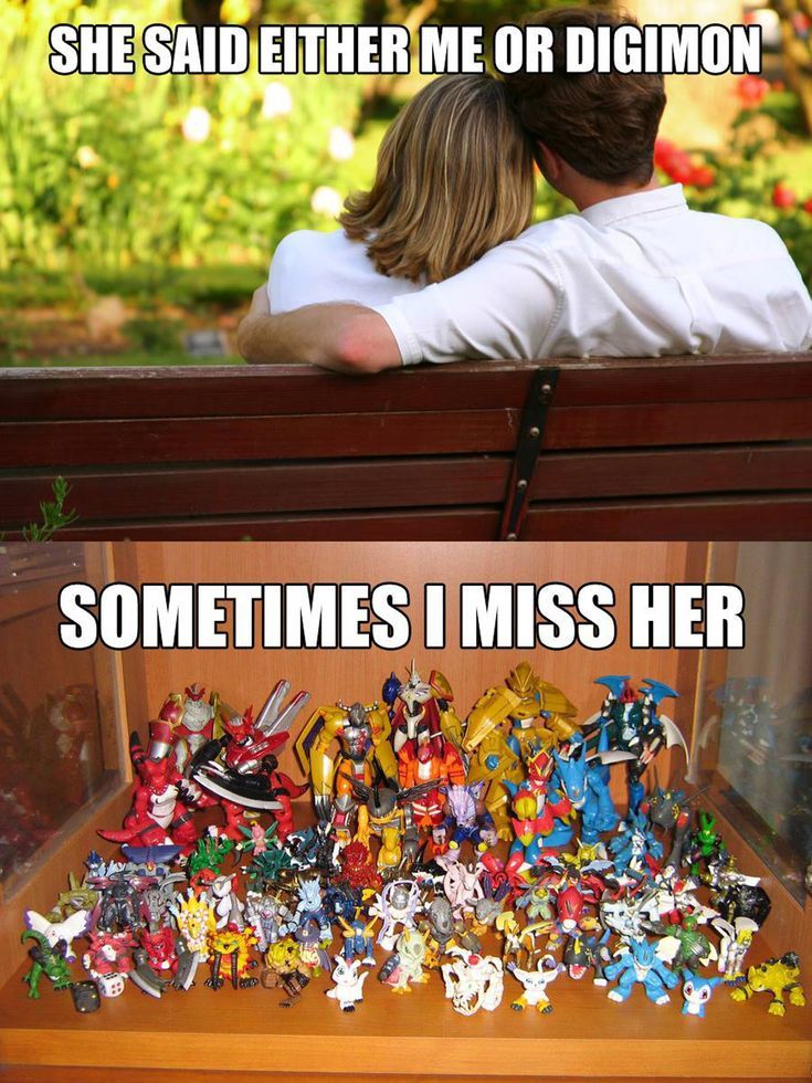 10- When You Love Your Girl, But Digimon Is Life