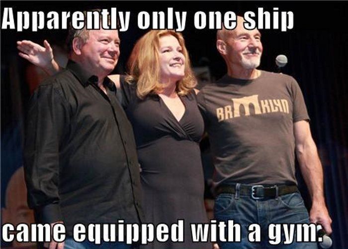 star trek gym meme