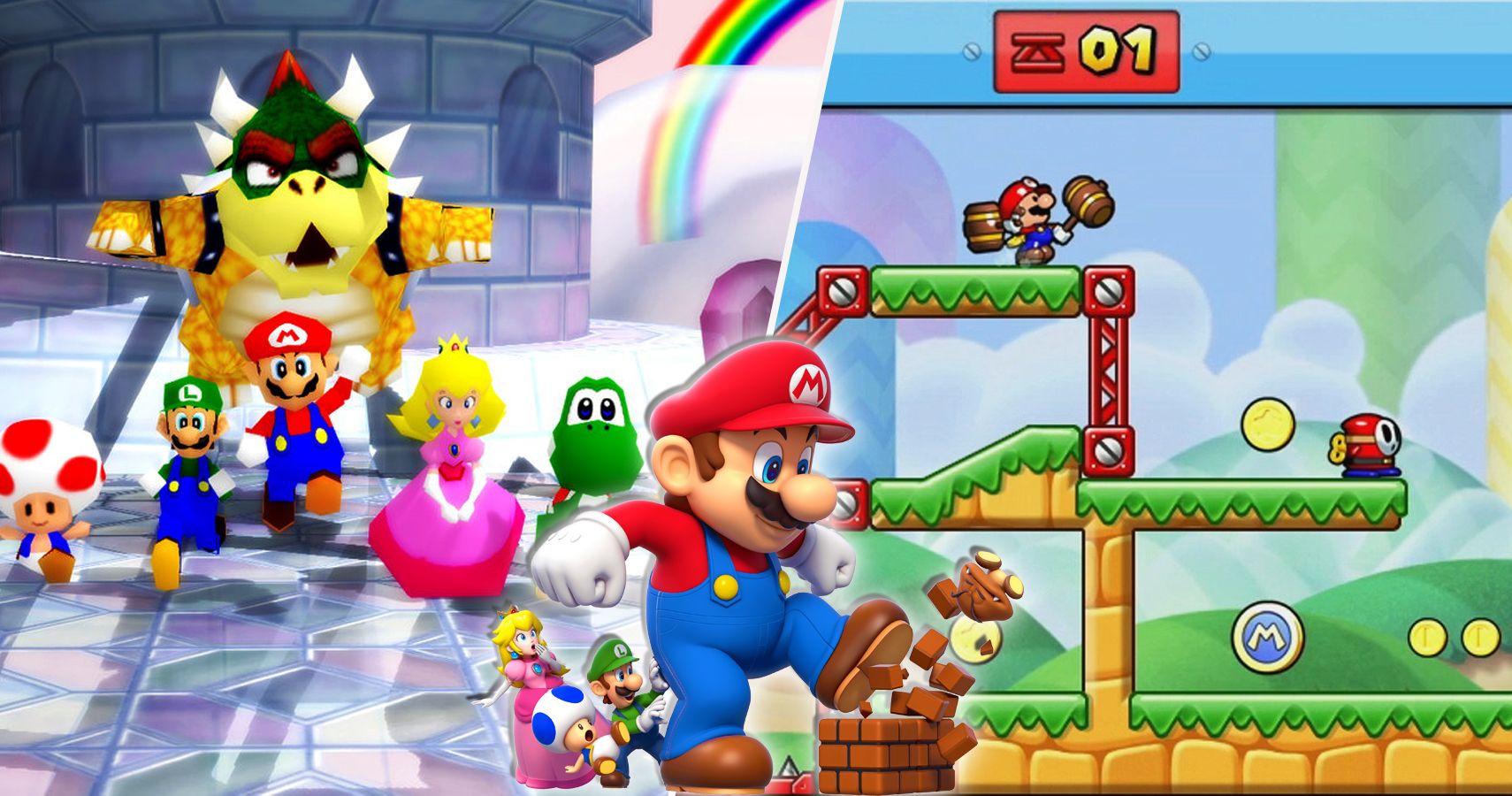 New Super Mario Bros. DS - Minigames VS - Random Minigames - 4 Players 