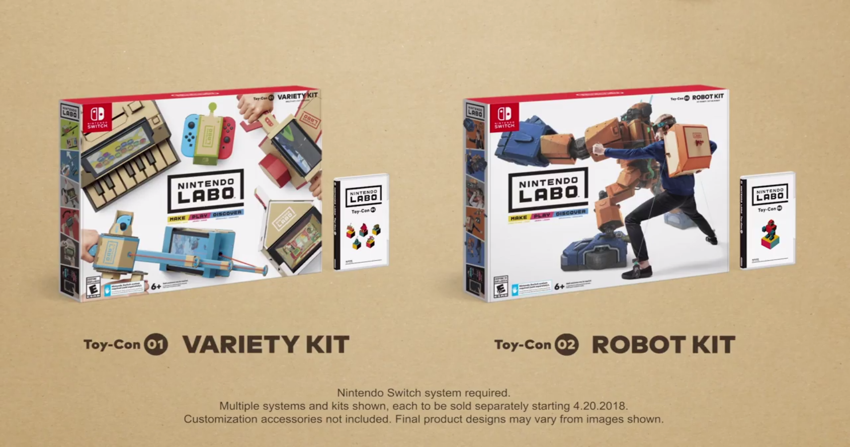 Nintendo Labo: New Set Switch-Compatible DIY Cardboard Toys